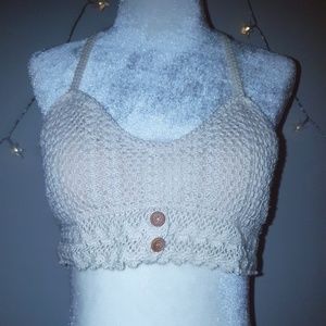 x ᴅᴏɴᴀᴛᴇᴅ x 🎊 Crochet Crop Top Halter